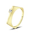 Charming Designed With CZ Stone Silver Ring NSR-4137